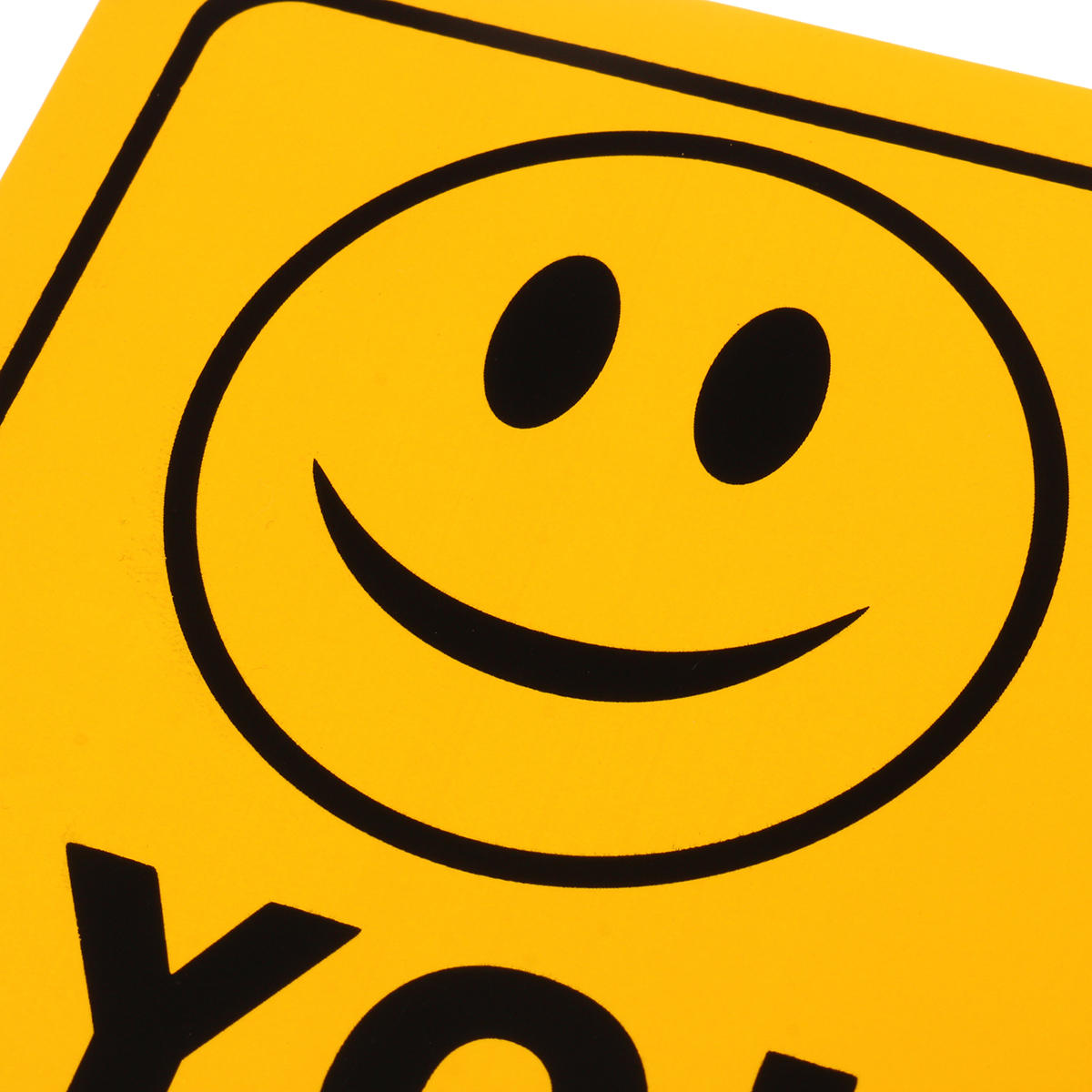2pcs Smile You’re On Camera Warning Security Yellow Sign