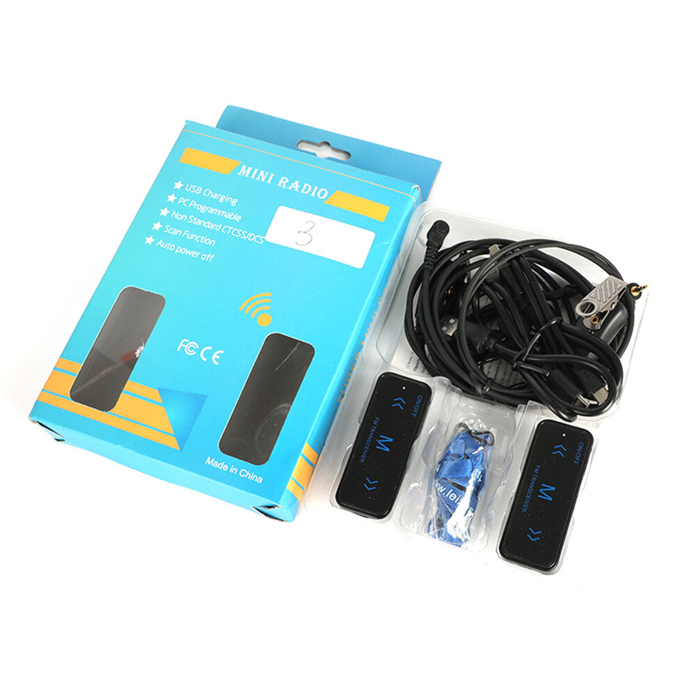 2pcs V108 Mini Walkie Talkie Two-way 400-470mhz Fm Radio