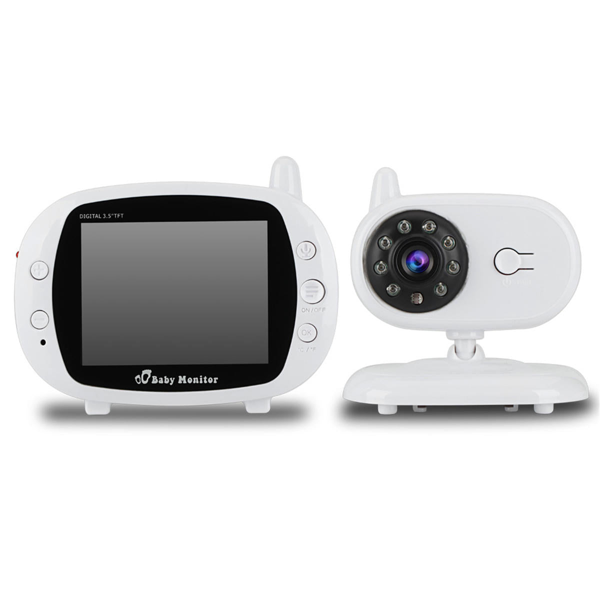 3.5 Inch Baby Monitor 2.4ghz Video Lcd Digital Camera Night