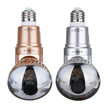 3.6mm Wireless Mirror Bulb Security Camera Dvr Wifi Led