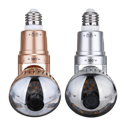 3.6mm Wireless Mirror Bulb Security Camera Dvr Wifi Led