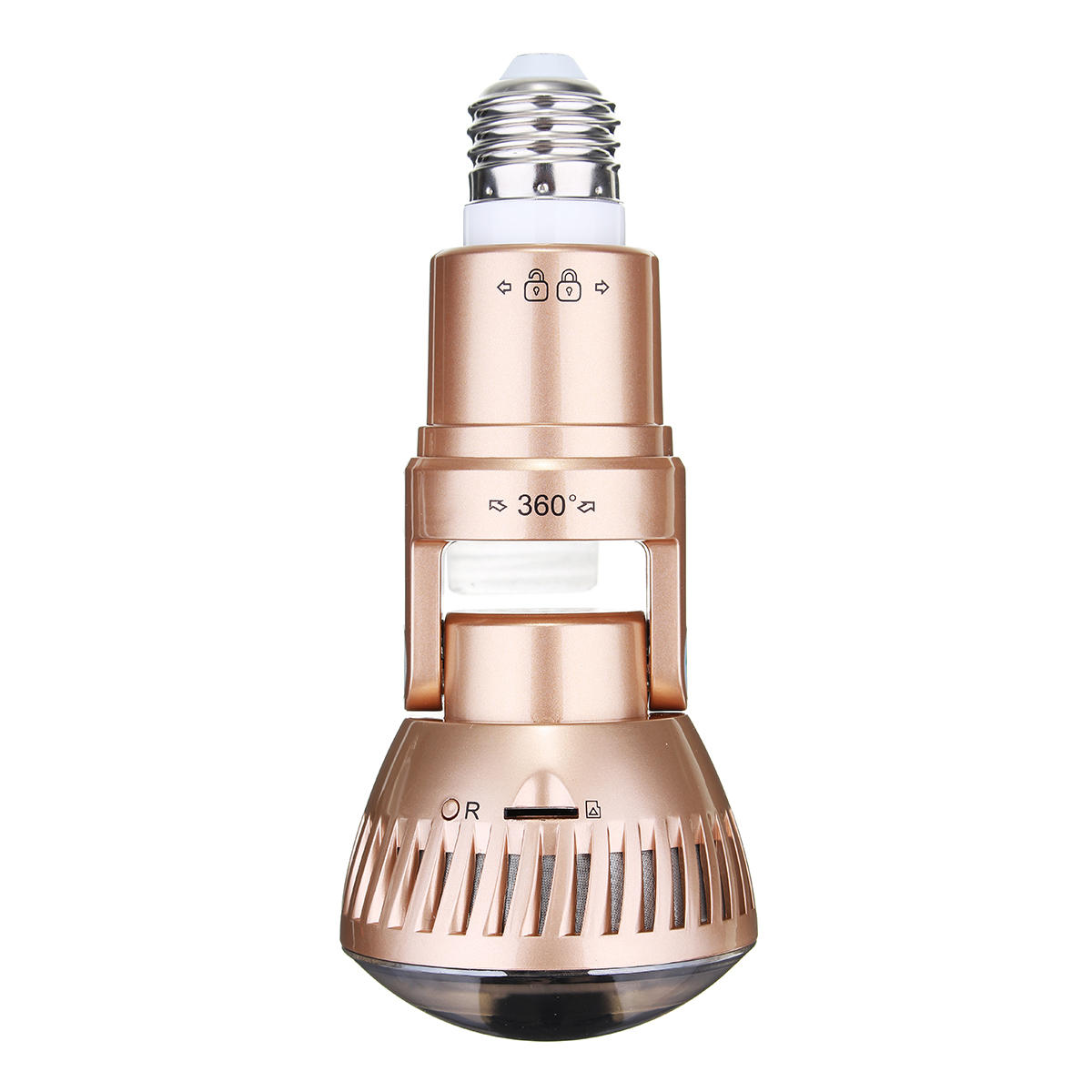 3.6mm Wireless Mirror Bulb Security Camera Dvr Wifi Led