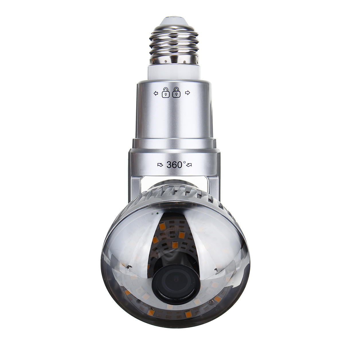 3.6mm Wireless Mirror Bulb Security Camera Dvr Wifi Led