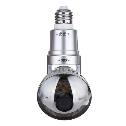 3.6mm Wireless Mirror Bulb Security Camera Dvr Wifi Led