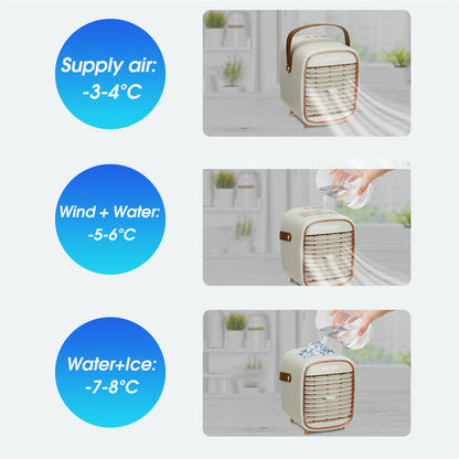3-in-1 Mini Air Cooler Usb Portable Air-conditioning
