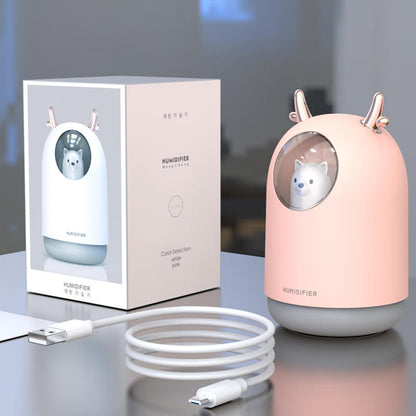 300ml Ultrasonic Air Humidifier Aroma Essential Oil Diffuser