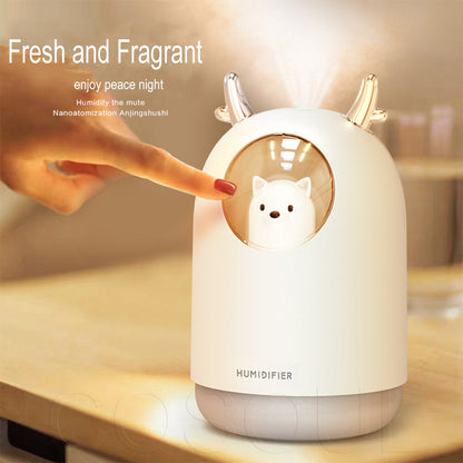 300ml Ultrasonic Air Humidifier Aroma Essential Oil Diffuser