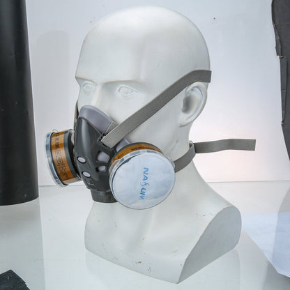 309 Reusable Half Face Cover Mask With Glasses Goggle For