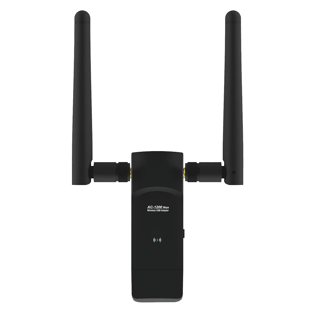 iSigal AC1200 Gigabit Wireless Network Card Dual Band USB WiFi Adapter Detachable Antenna WiFi Receiver