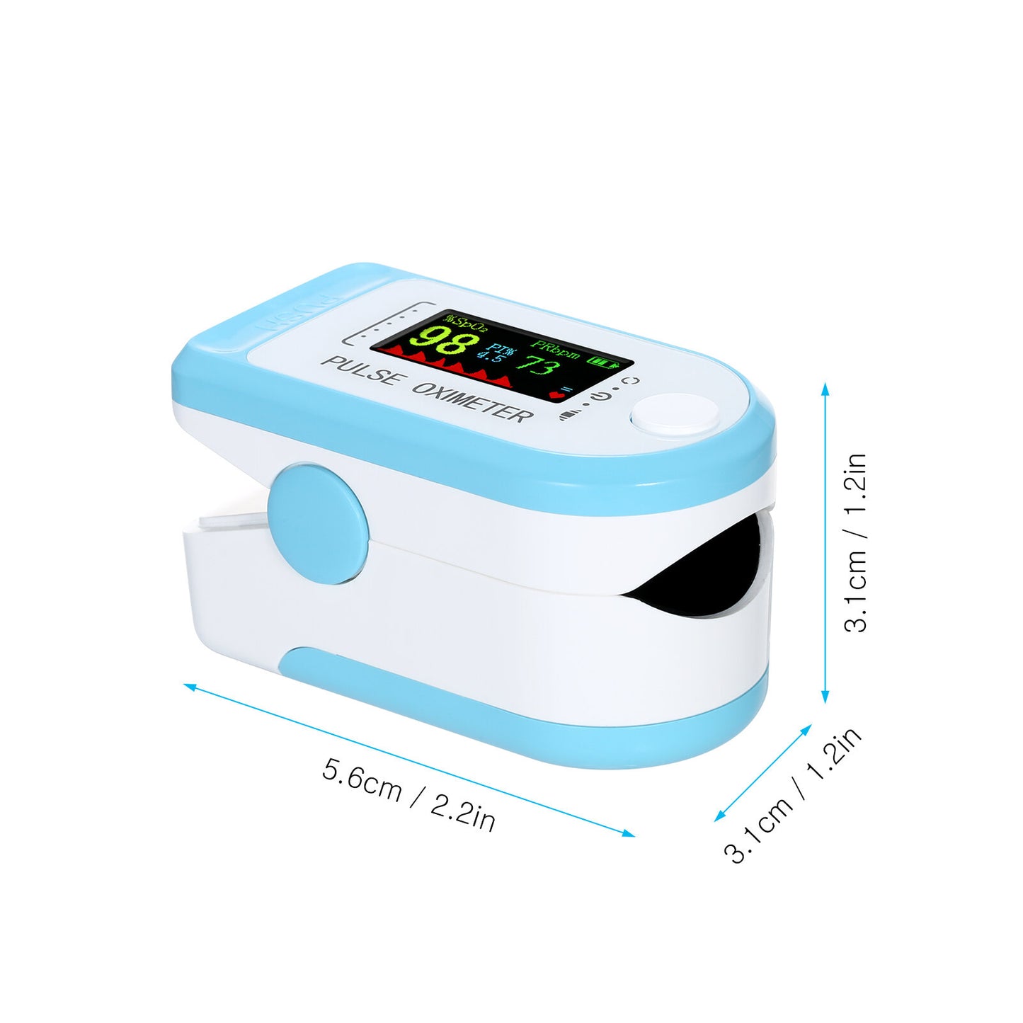 Bluetooth Fingertip Pulse Oximetro SpO2 PR PI Oximeter De Dedo Android IOS APP Blood Oxygen Saturation Heart Rate Detection Oximeter