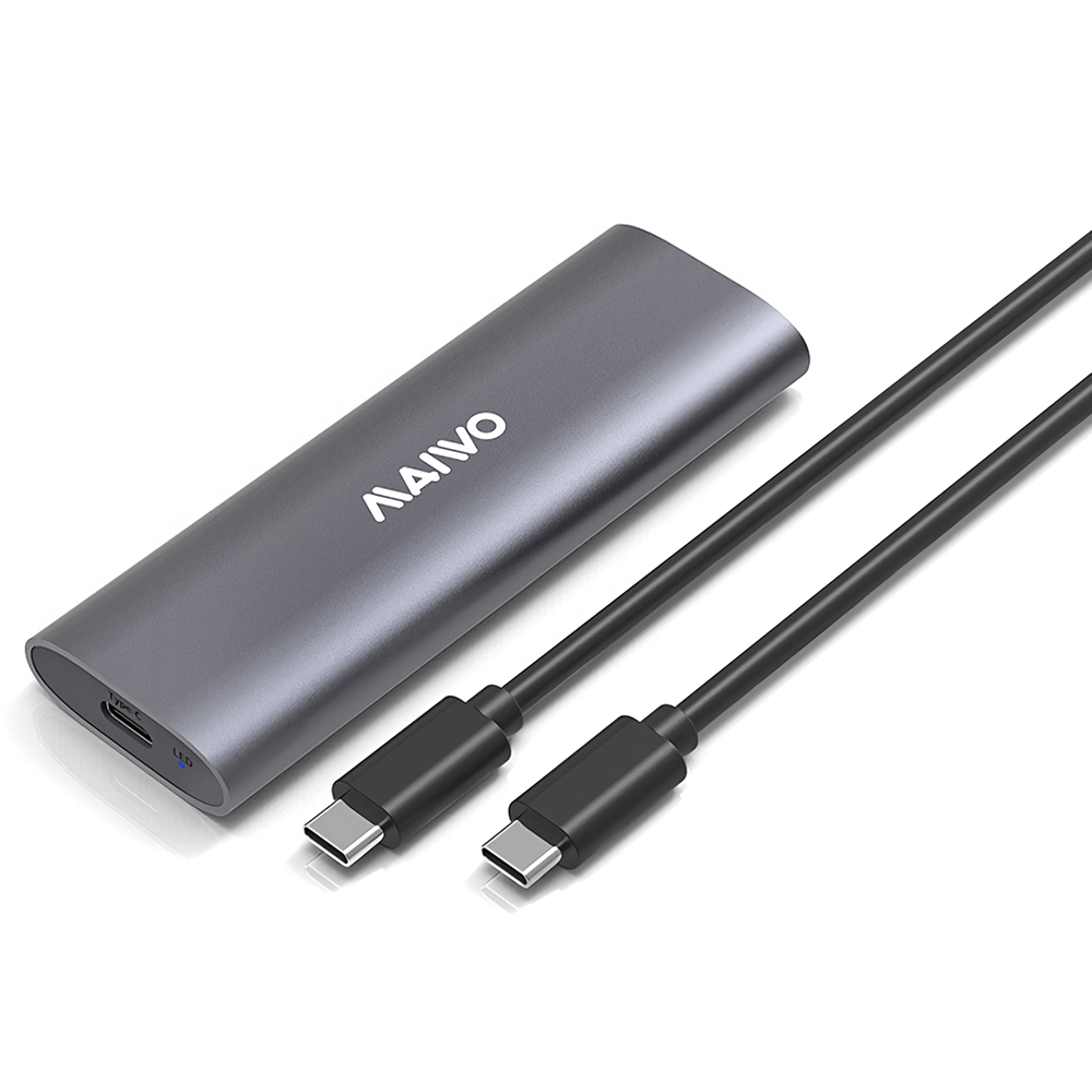 MAIWO K1689 M.2 Dual Protocol NVME SATA Hard Drive Enclosure 10Gbps Type-C USB3.1 GEN2 SSD Hard Disk Box