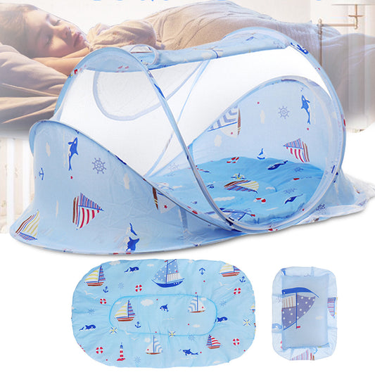 3pcs Baby Mosquito Net Crib Canopy Portable Encryption
