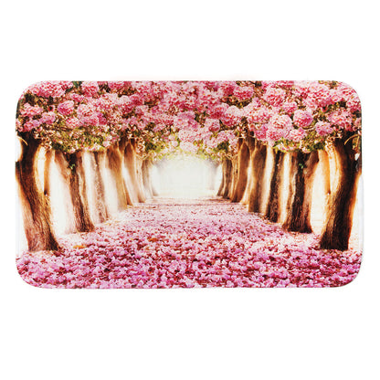 3pcs/set Sakura Pattern Home Bathroom Non-slip Pedestal Rug