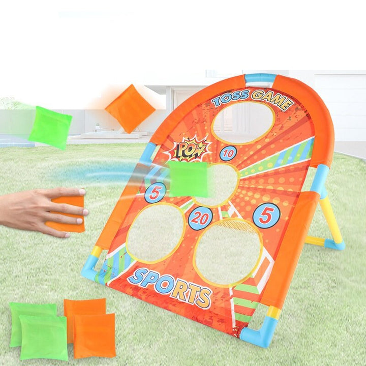 4 Holes Kids Collapsible Throwing Sandbag Toss Board Golf