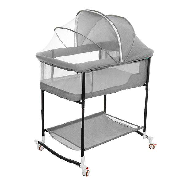 4-in-1 Infant Bedside Crib Portable Baby Sleeper Adjustable