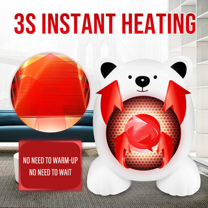 400w Mini Portable Desktop Cartoon Heater Fan Radiator Hot