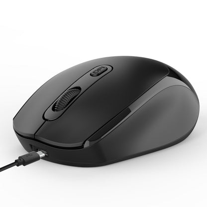 HXSJ M107 Mouse 2.4GHz Wireless 1600DPI Rechargeable Mice with USB Receiver for PC Laptop Computer