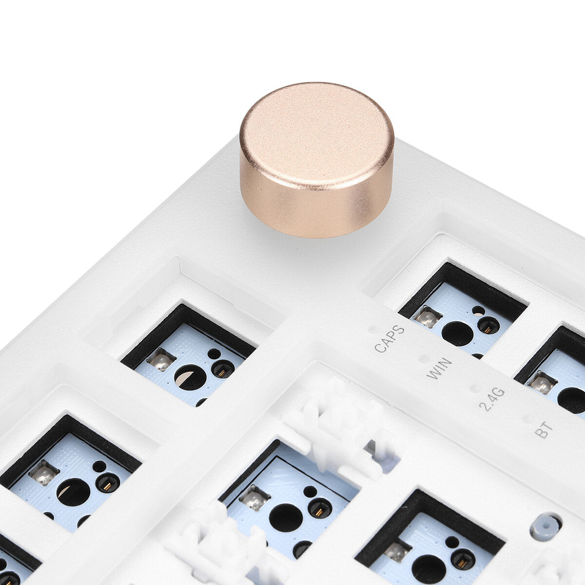 FEKER IK75 PRO Keyboard Customized Kit 82 Keys Hot Swappable 75% RGB Wired bluetooth 5.0 2.4GHz Triple Mode PCB Mounting Plate Translucent Milky White Case
