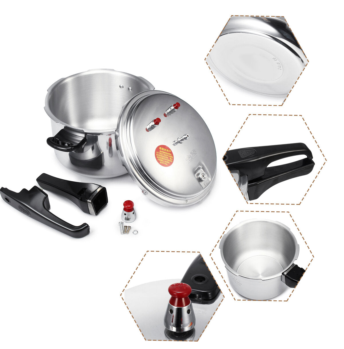 4l/5l Pressure Cooker Commercial Aluminum Alloy