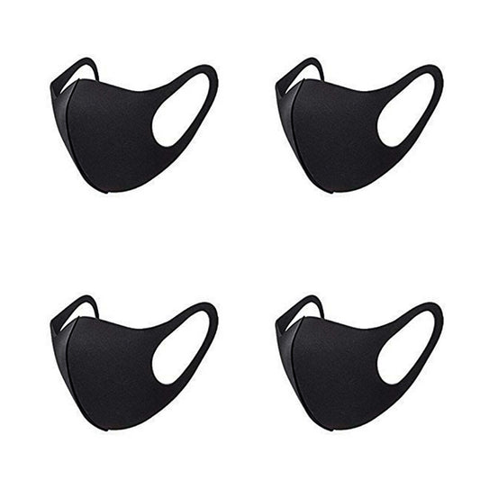 4pcs Fashion Protective Face Mask Anti Dust Washable