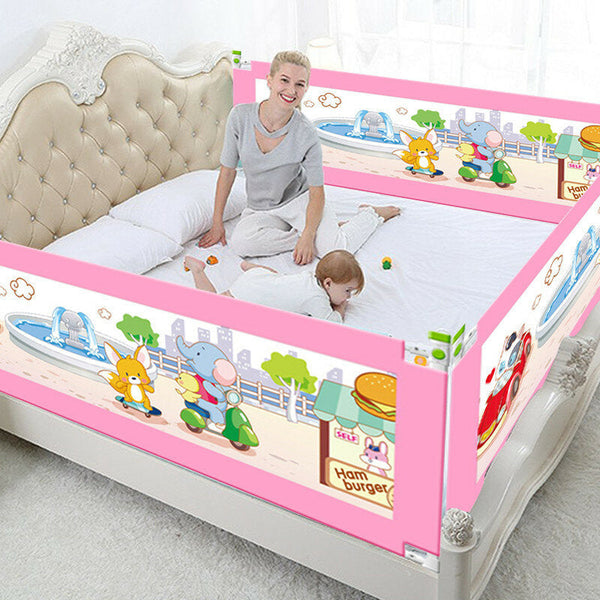 5 Adjustable Height Level Baby Bed Fence Safety Gate Child