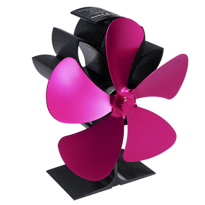 5 Blades Heating Stove Fan 1100rpm Quiet Heater Heat