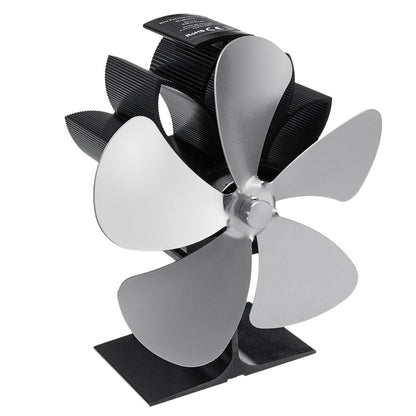 5 Blades Heating Stove Fan 1100rpm Quiet Heater Heat