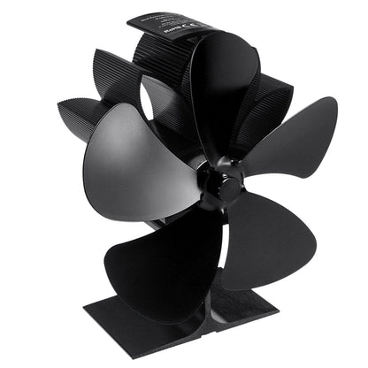 5 Blades Heating Stove Fan 1100rpm Quiet Heater Heat