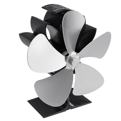 5 Blades Heating Stove Fan 1100rpm Quiet Heater Heat
