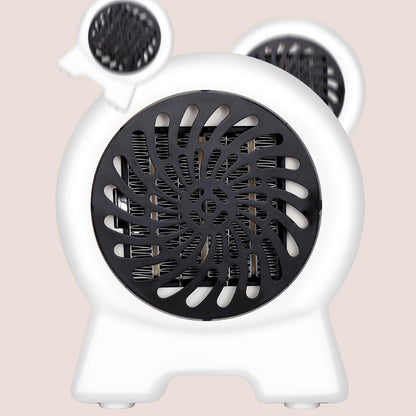 500w Mini Space Fan Heater Portable Electric Wall-outlet