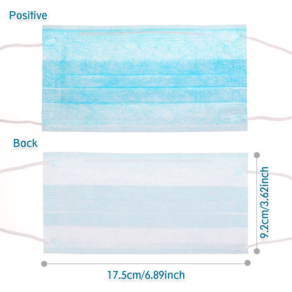 50pcs Disposable Face Mask 3 Layer Protective Anti-dust