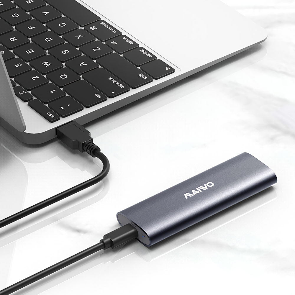 MAIWO K1689 M.2 Dual Protocol NVME SATA Hard Drive Enclosure 10Gbps Type-C USB3.1 GEN2 SSD Hard Disk Box