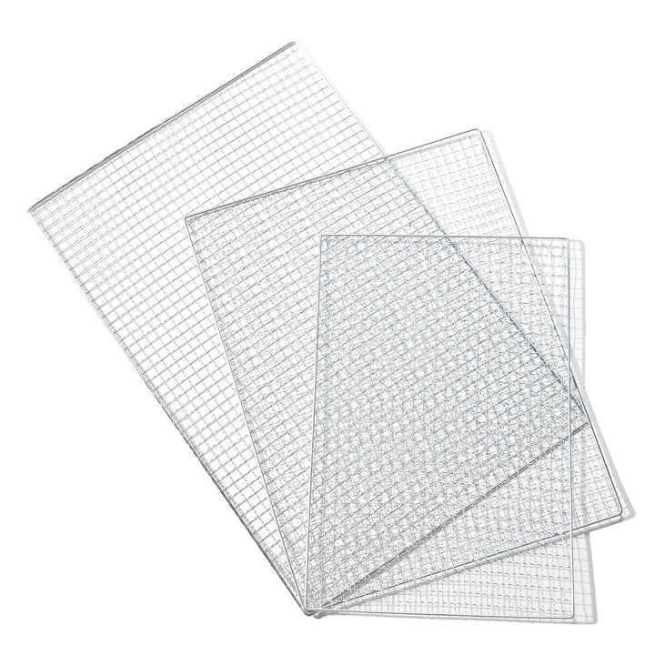 5pcs/set Bbq Grill Net Fish Vegetable Barbecue Steel Grid