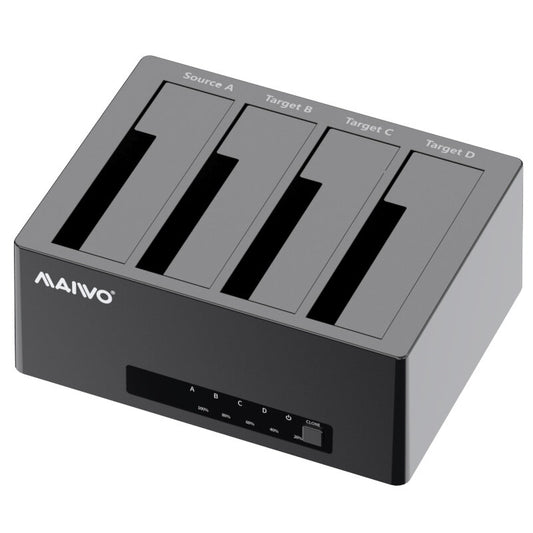 MAIWO SATA HDD SSD Duplicator HDD Docking Station Data Clone Support Up to 64TB Plug and Play for 2.5'' 3.5'' SATA SSD HDD