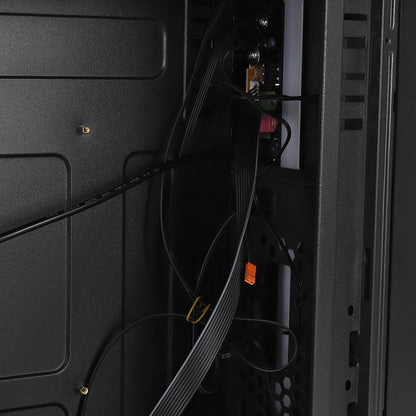 M-ATX / Mini ITX Computer Gaming PC Case RGB Cooling Fan USB Audio Interface with Light Bar