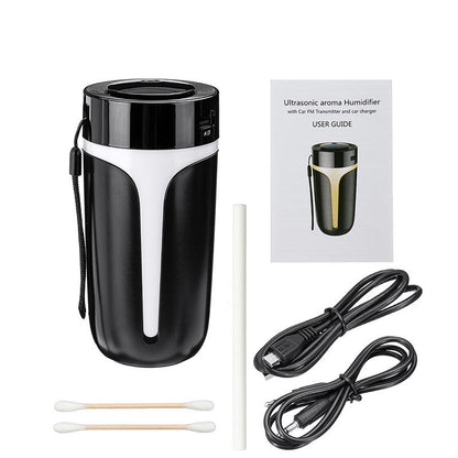7 Color Ambient Light Car Air Purifier Usb Hepa Cleaner