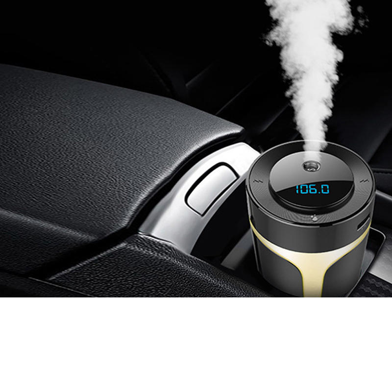 7 Color Ambient Light Car Air Purifier Usb Hepa Cleaner