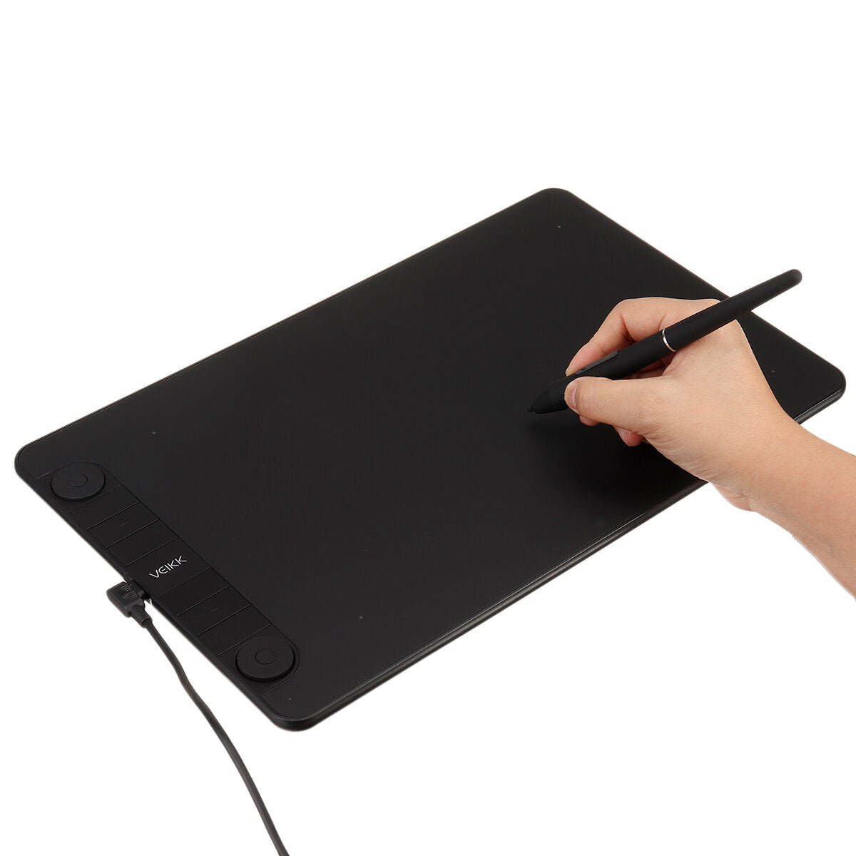 VEIKK VK1060PRO 10x6 inch Drawing Graphic Tablet with Battery-Free Digital Pen for Mac Android Windows