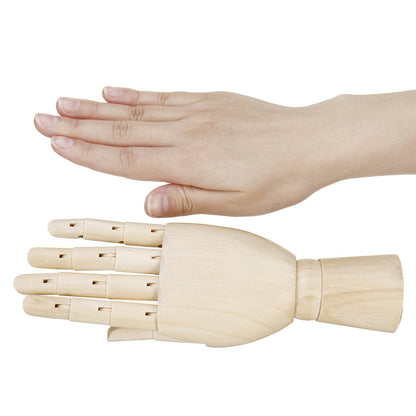 7/8/10/12 Inch Wooden Hand Body Artist Medical Model