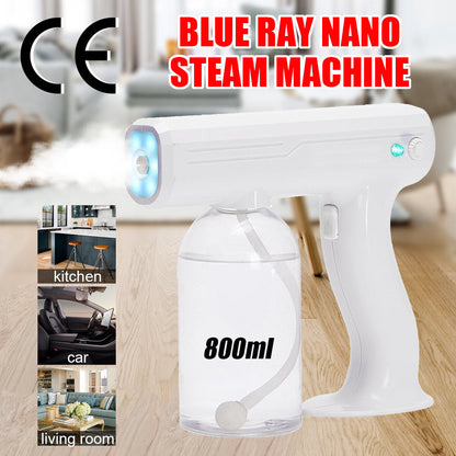 800ml Ce Wireless Sprayer Machine Blue Light Nano Steam
