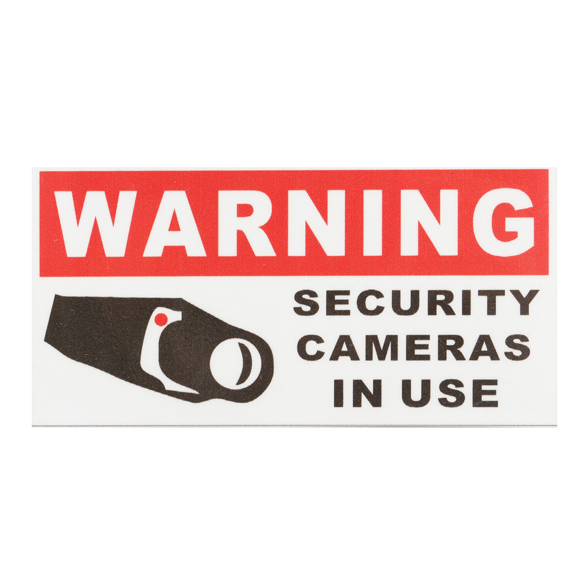 8pcs Security Camera In Use Self-adhensive Stickers Safety