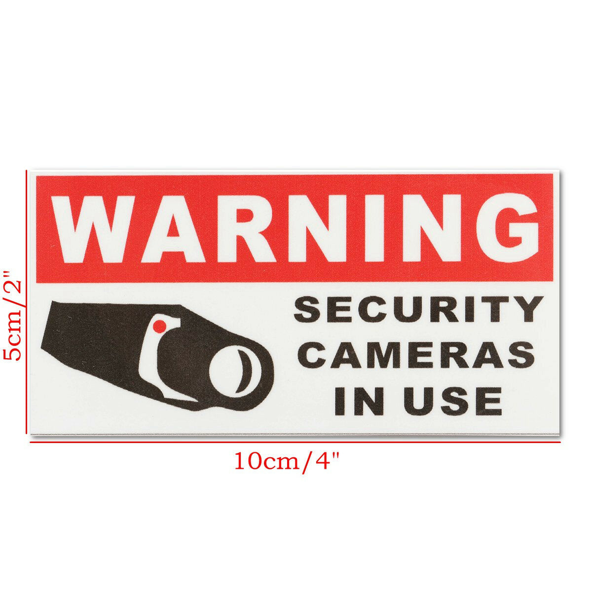 8pcs Security Camera In Use Self-adhensive Stickers Safety