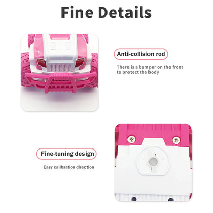 1:12 Toy Car 2.4Ghz Remote Control Off-Road Vehicle Forward Backward Left/ Right Turning Car Toys with Shovel for Girls Kids