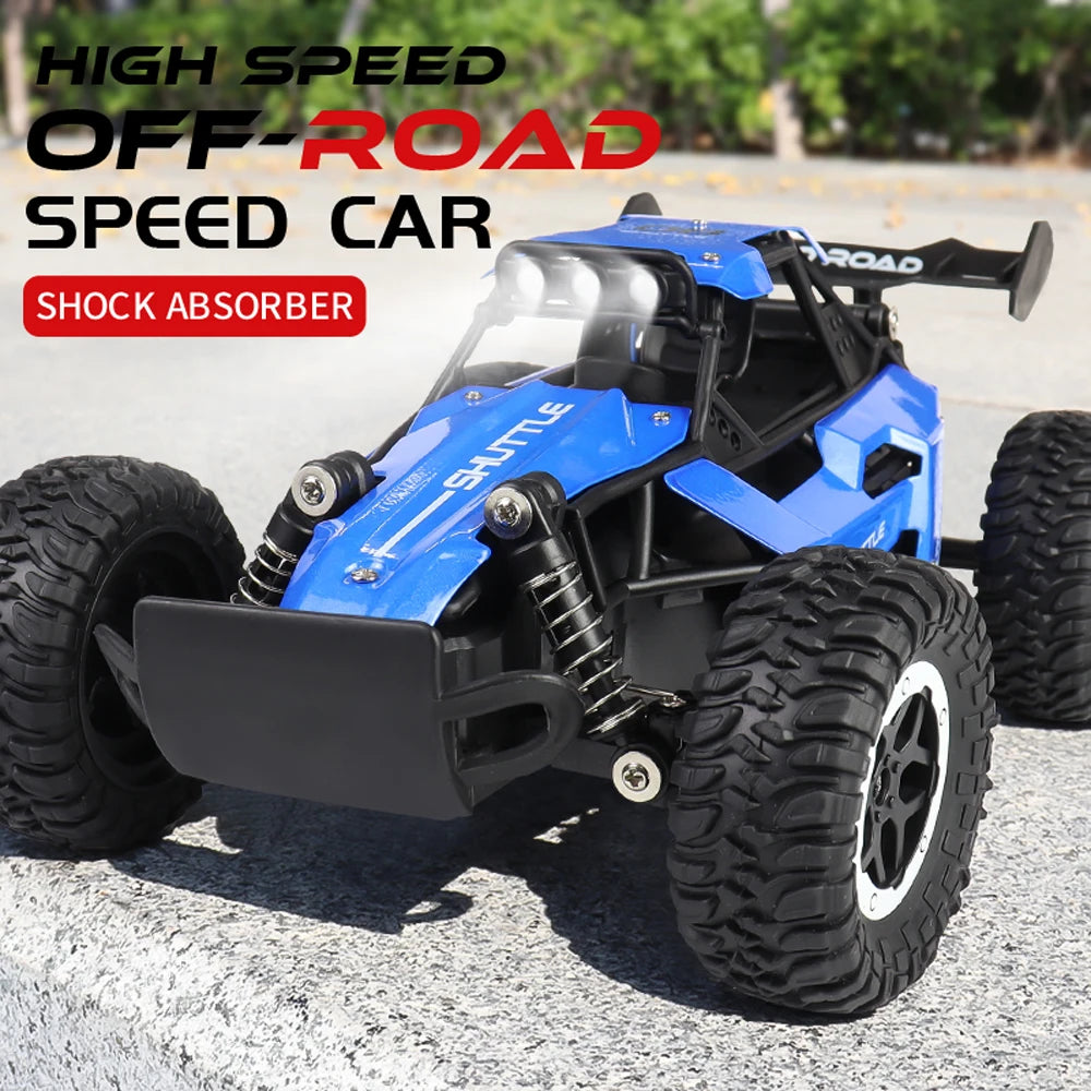 2.4G RC Drift Car 1/16 High Speed 20KM/H 2WD Off-road Remote Control Cars with LED Light Climbing Vehicles Mini Racing Car Toys