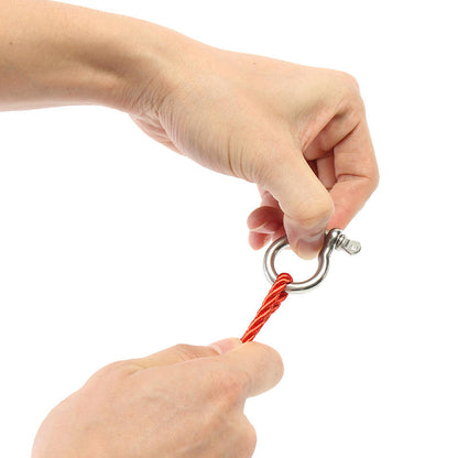 M4 M5 M6 D Ring Bow Shackle with Screw Pin 304 Stainless Steel Bracelet Shackle