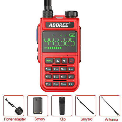 Abbree Ar-518 Full Bands Walkie Talkie 128 Channels Lcd