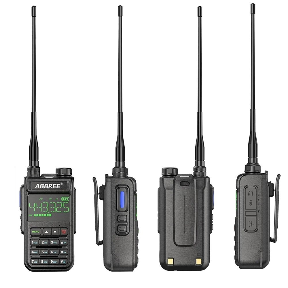 Abbree Ar-518 Full Bands Walkie Talkie 128 Channels Lcd