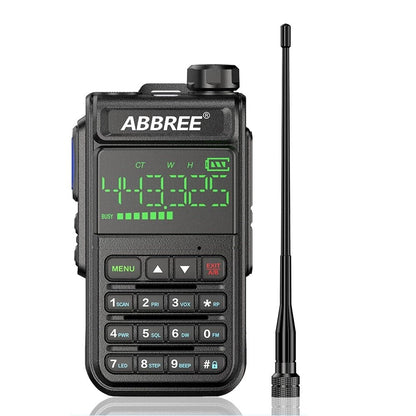 Abbree Ar-518 Full Bands Walkie Talkie 128 Channels Lcd