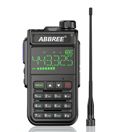 Abbree Ar-518 Full Bands Walkie Talkie 128 Channels Lcd