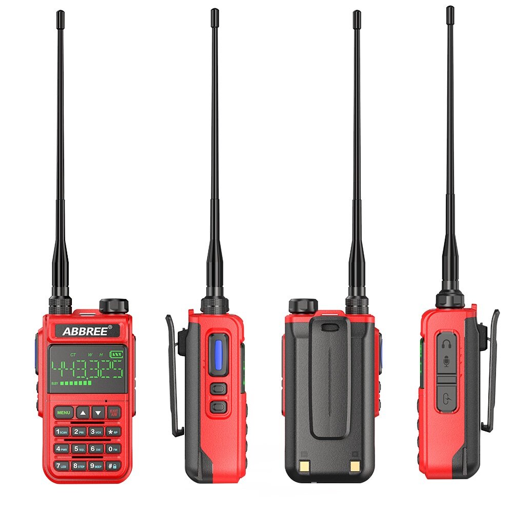 Abbree Ar-518 Full Bands Walkie Talkie 128 Channels Lcd